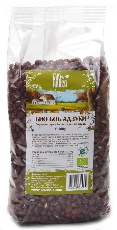 Био боб адзуки - 500 гр.