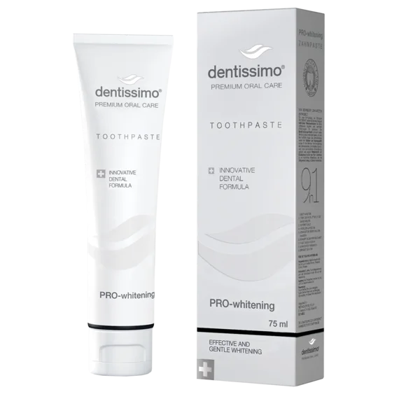 Дентисимо - избелваща паста за зъби Pro-whitening - 75 мл.