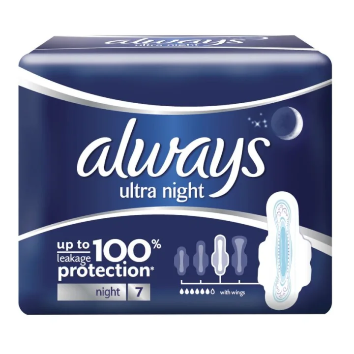 Дамски превръзки Always Ultra Night х 7 бр.