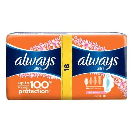 Дамски превръзки Always Ultra Normal Fresh Duo x 18 бр.