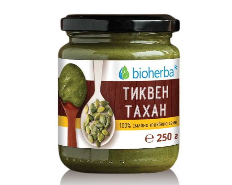 Биохерба - Тиквен тахан 100% финно смляно тиквено семе х 250 гр.