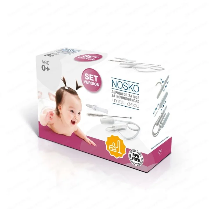 Nosko baby set  Аспиратор за нос + четка
