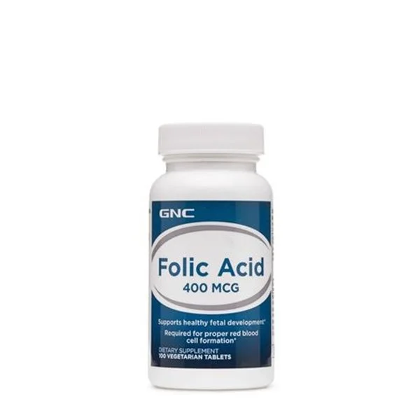 Фолиева киселина табл. 400 мкг. x 100 бр. – GNC