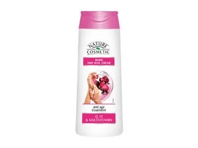 Nature cosmetic крем за ръце и нокти с коензим Q10 и витамини – 180 мл.