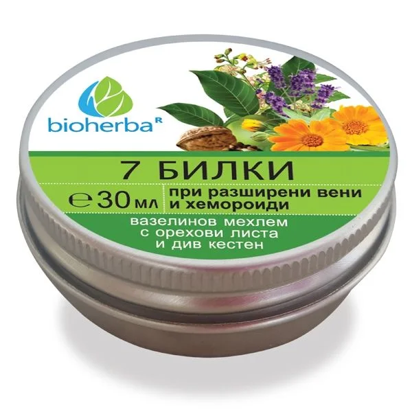 Мехлем при разширени вени и хемороиди, Биохерба, 30 мл.