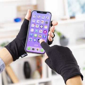 Компресивни ръкавици при болки и артрит InnovaGoods, Черни, 3 размера