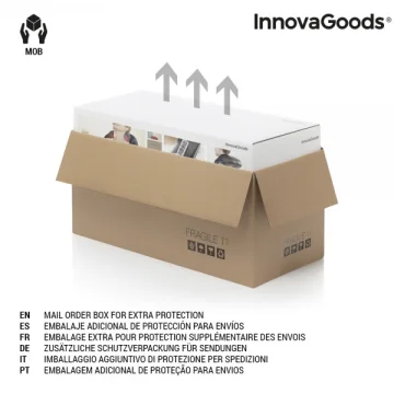 Компактен шиацу масажор InnovaGoods, 3 скорости, 29 x 14,5 x 10 см.