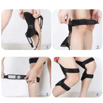 Защитни стабилизиращи наколенки Power Knee, Черни, Универсален размер