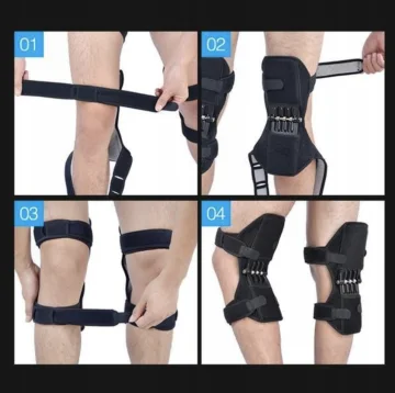 Защитни стабилизиращи наколенки Power Knee, Черни, Универсален размер
