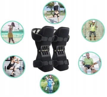 Защитни стабилизиращи наколенки Power Knee, Черни, Универсален размер