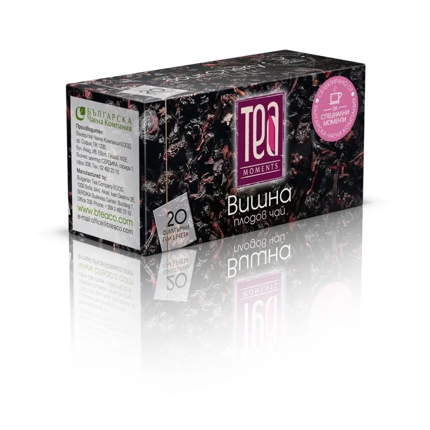 Плодов чай вишна Tea Moments, 20 филтърни пакетчета