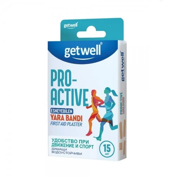 Пластири Pro-Activ при спорт GetWell, 15 бр.