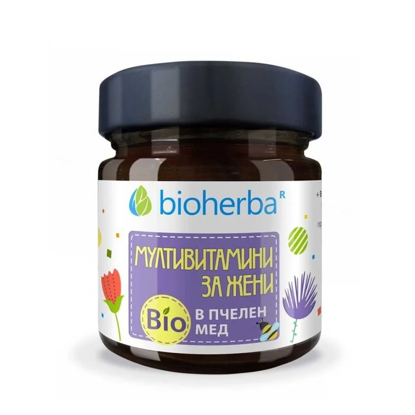 Био пчелен мед с Формула МУЛТИВИТАМИНИ ЗА ЖЕНИ, Биохерба, 280 гр.