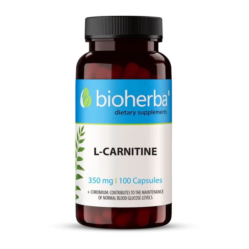 Биохерба - Л-Карнитин/L-CARNITINE 350 мг, 100 капсули
