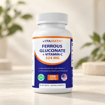 Желязо с витамин C за нормално кръвообразуване – Vitamatic, 38 mg, 250 таблетки