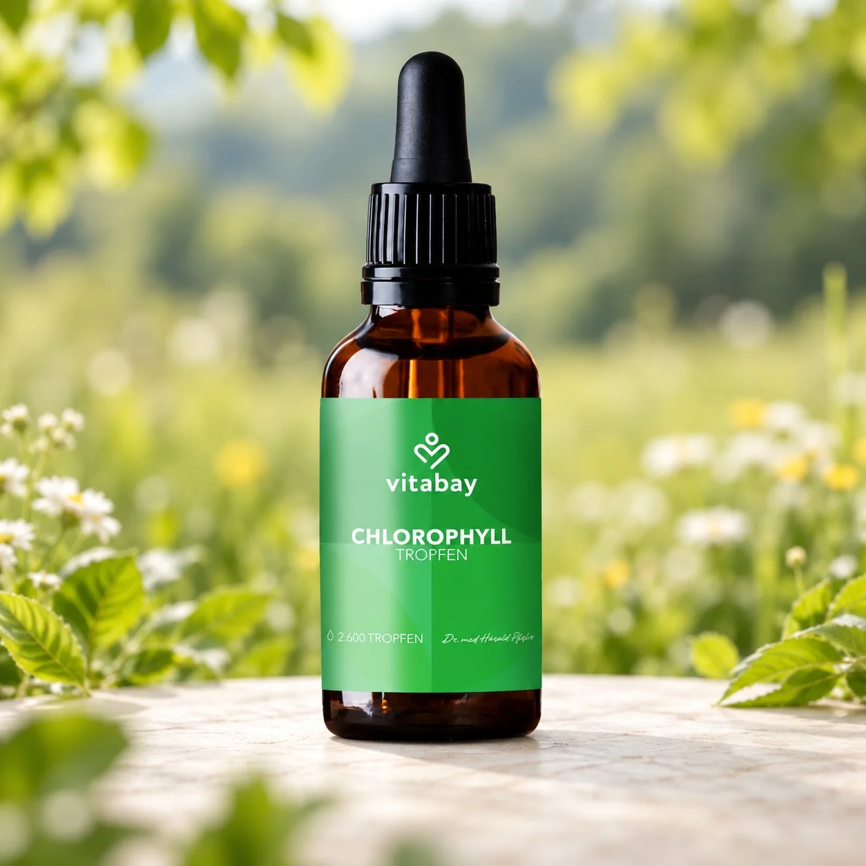 Течен хлорофил с мед за антиоксидантна подкрепа – Vitabay, 100 ml