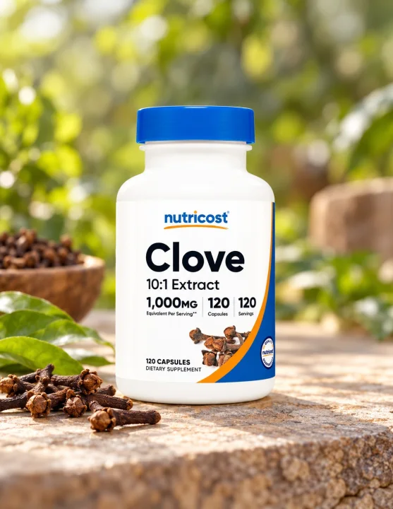 Екстракт от карамфилови пъпки Nutricost, 100 mg, 120 капсули