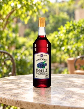 Сироп с вкус на боровинка за напитки и десерти Maison Rième, 1000 ml