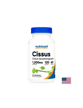 Цисус за подкрепа на костите и мускулите Nutricost, 120 капсули