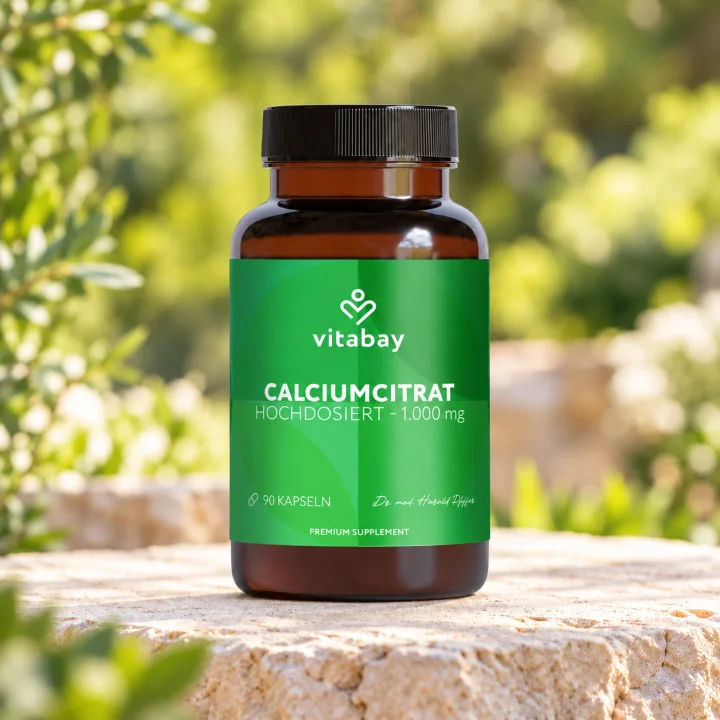 Калциев цитрат за кости и зъби Vitabay, 210 mg, 90 капсули