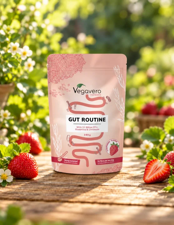Фибри с пробиотици за чревен баланс Vegavero, 300 g прах