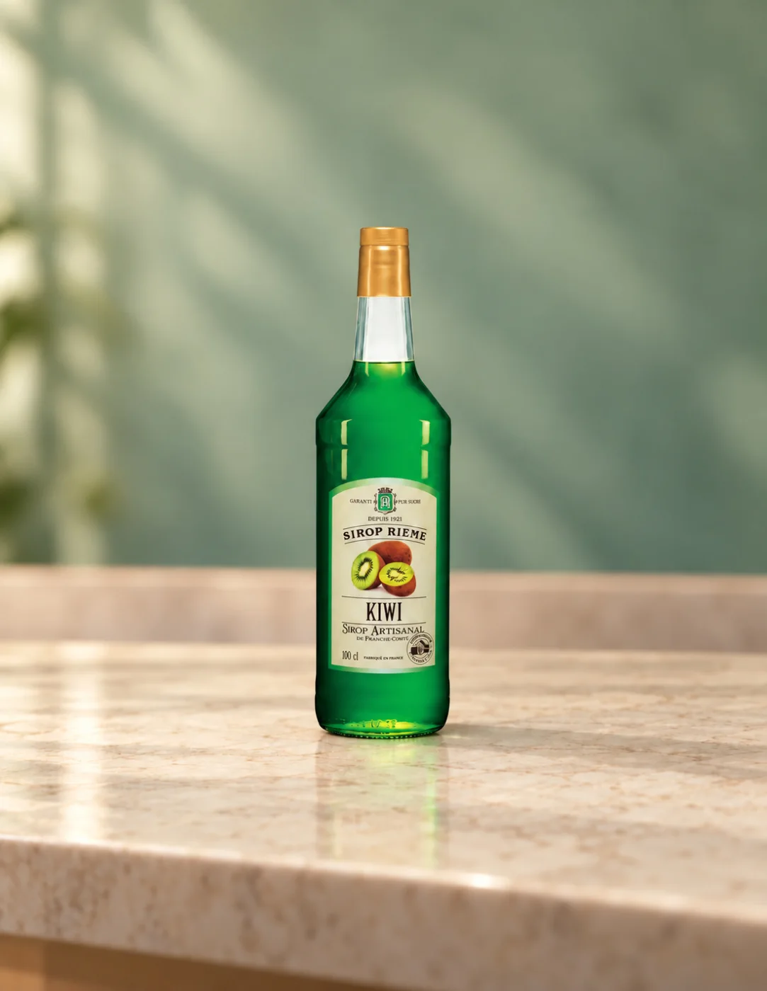 Сироп с вкус на киви за напитки и коктейли Maison Rième, 1000 ml