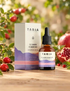 Масло за грижа за кожата с шипка и нар Tabia, 50 ml