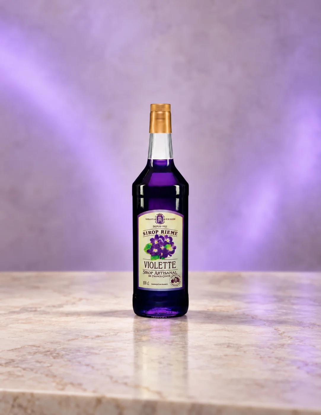 Сироп с вкус на виолетки за коктейли и напитки Maison Rième, 1000 ml