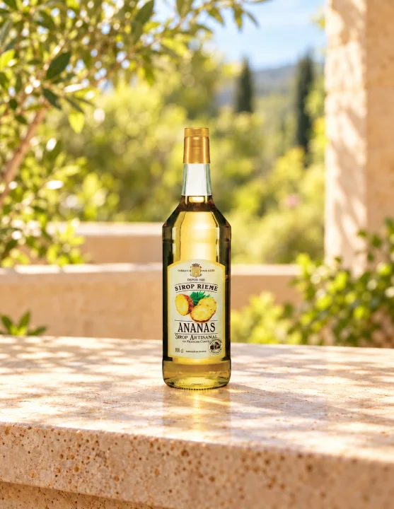 Сироп с вкус на ананас за напитки и коктейли Maison Rième, 1000 ml