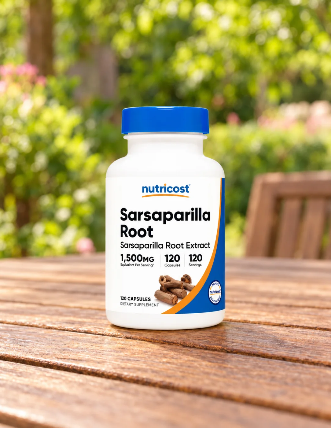 Екстракт от сарсапарила за кожа Nutricost, 100 mg, 120 капсули