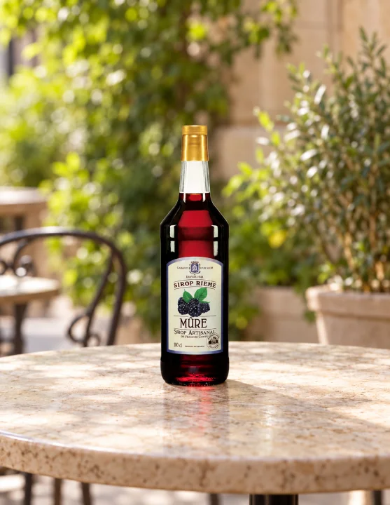 Сироп с вкус на къпина за напитки и десерти Maison Rième, 1000 ml