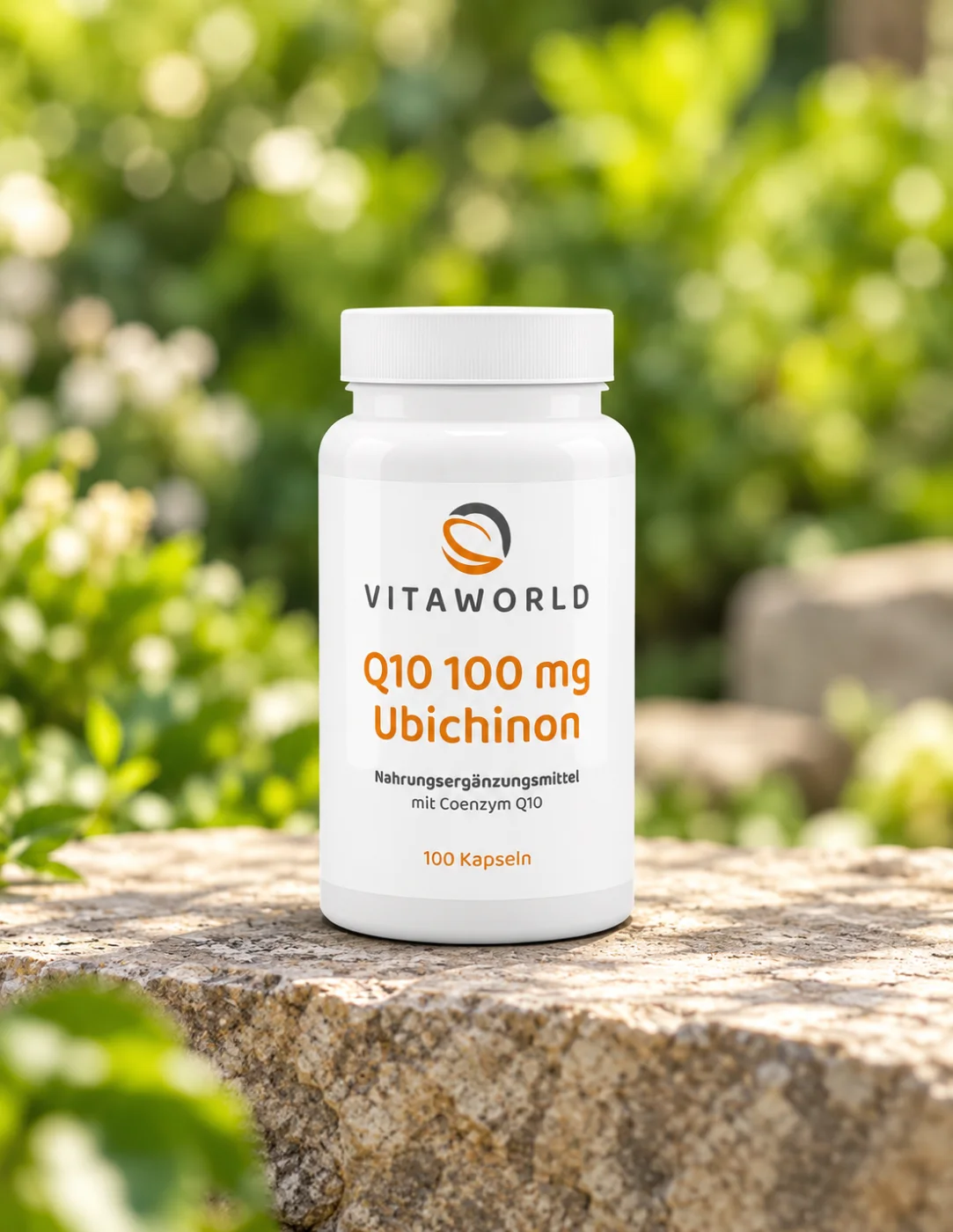 Коензим Q10 като убиквинон Vita World, 100 mg, 100 капсули