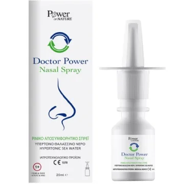 Хипертоничен спрей за отпушване и хидратация на носа Doctor Power, 20 мл
