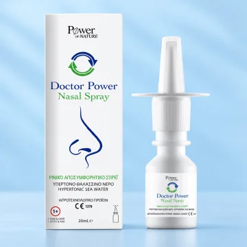 Хипертоничен спрей за отпушване и хидратация на носа Doctor Power, 20 мл