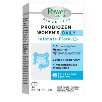 Синбиотик за женската микрофлора Power of Nature Probiozen, 30 капсули