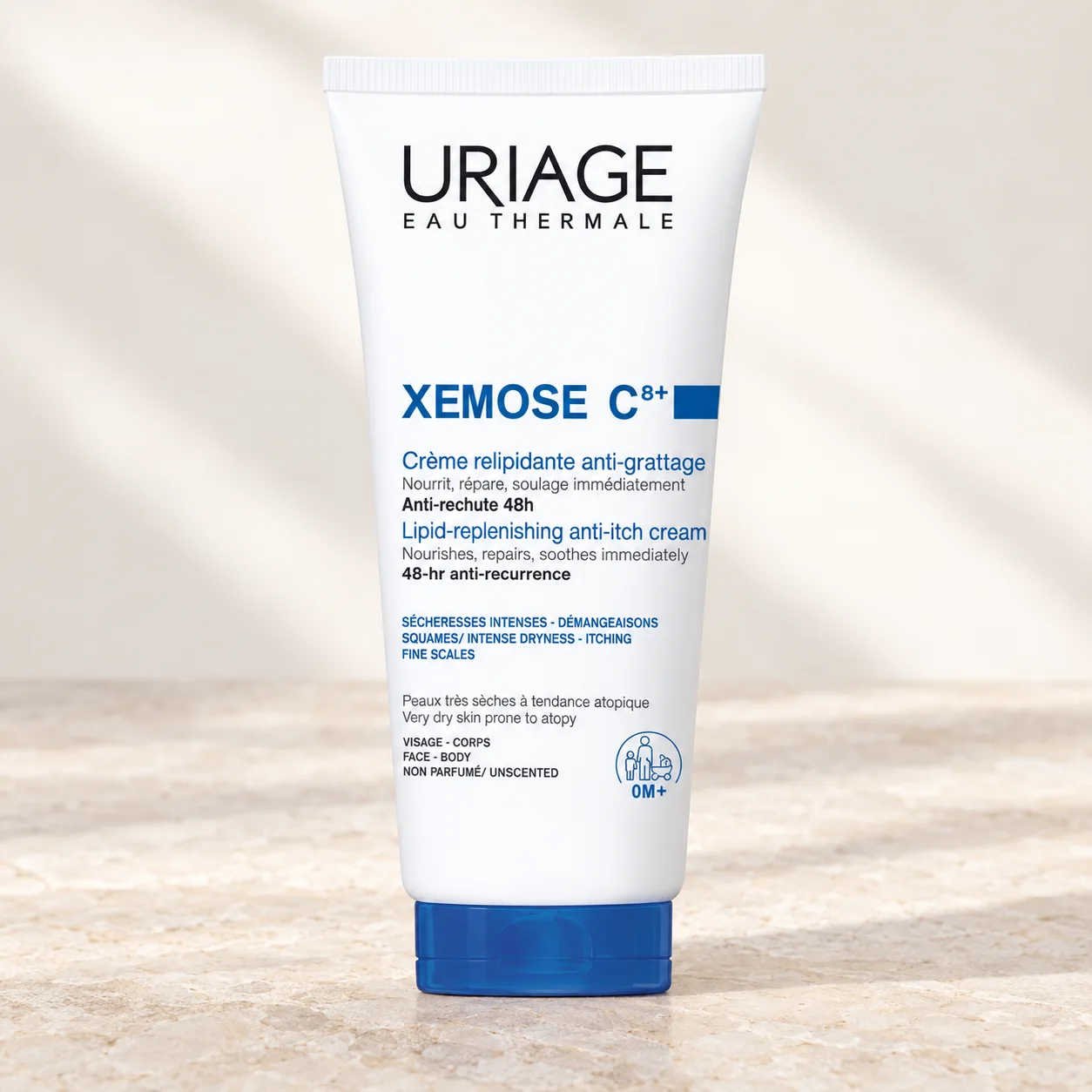 Липидовъзстановяващ крем за суха кожа Uriage Xémose C8+, 200 мл