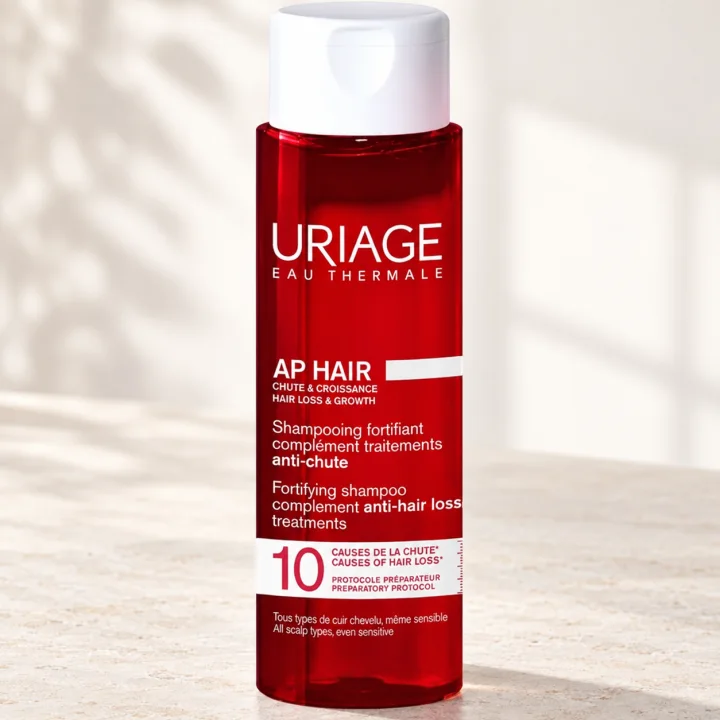 Укрепващ шампоан при склонност към косопад Uriage AP Hair, 200 мл