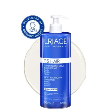Балансиращ шампоан за чувствителен скалп Uriage D.S. Hair, 500 мл