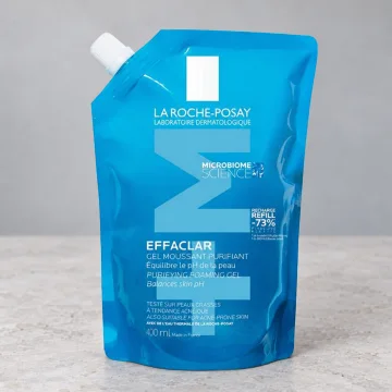 Пенещ се гел за мазна кожа La Roche-Posay Effaclar, пълнител 400 мл