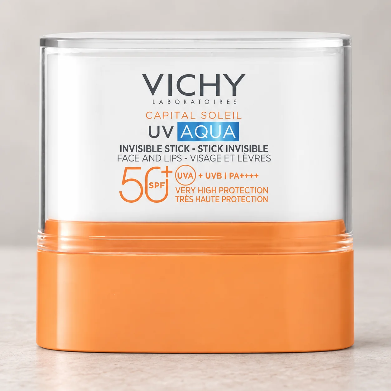Слънцезащитен стик за лице и устни Vichy UV Aqua, SPF50+, 10 мл