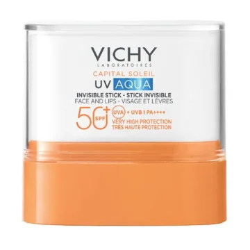 Слънцезащитен стик за лице и устни Vichy UV Aqua, SPF50+, 10 мл