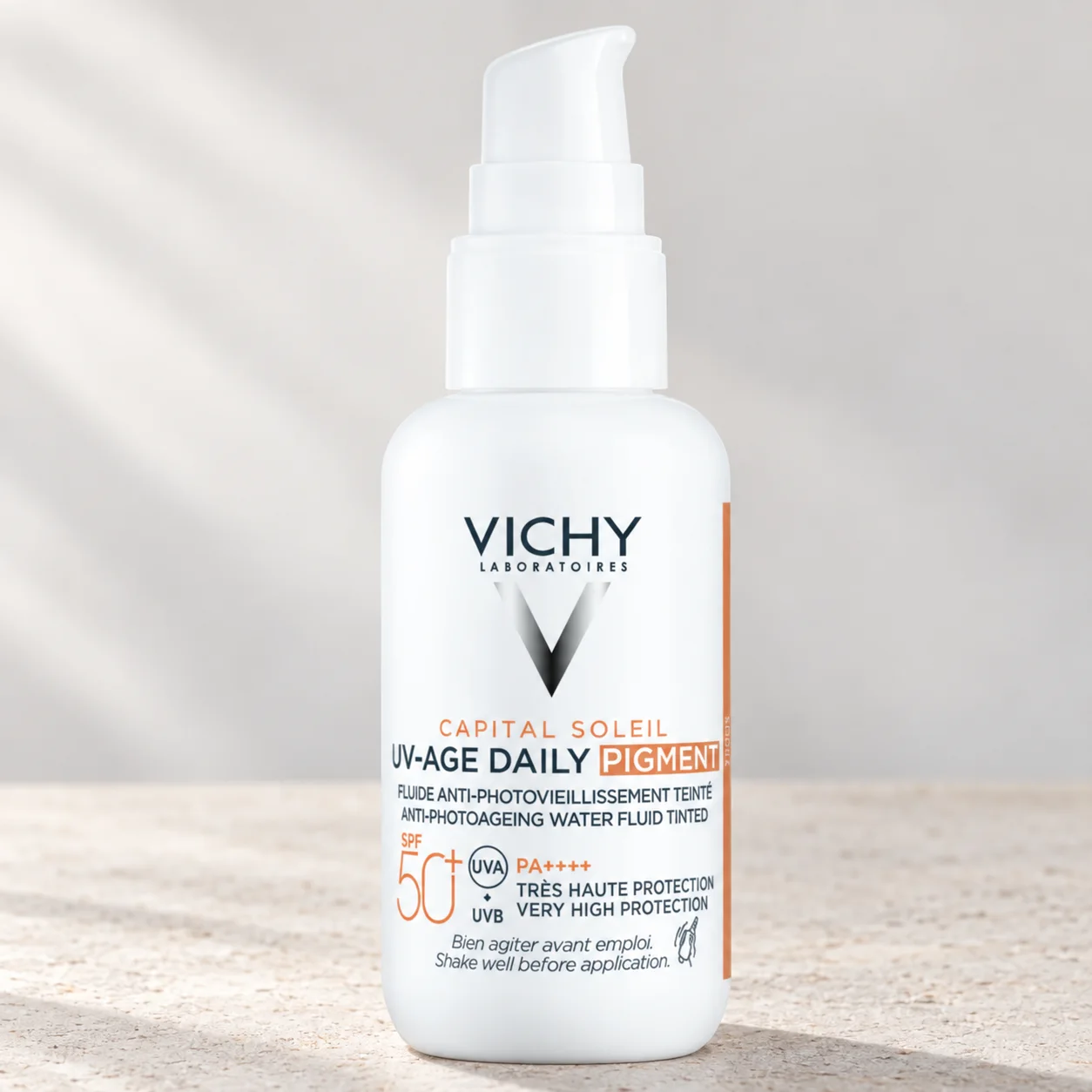Тониран слънцезащитен флуид Vichy UV-Age Daily, Medium, SPF50+, 40 мл