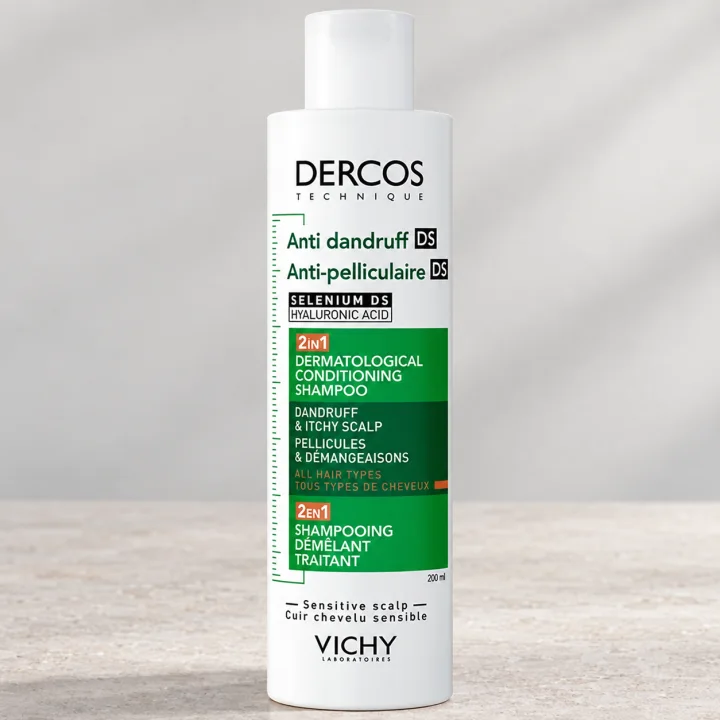 Шампоан с балсам против пърхот Vichy Dercos, 2 в 1, 200 мл