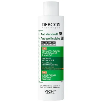 Шампоан с балсам против пърхот Vichy Dercos, 2 в 1, 200 мл