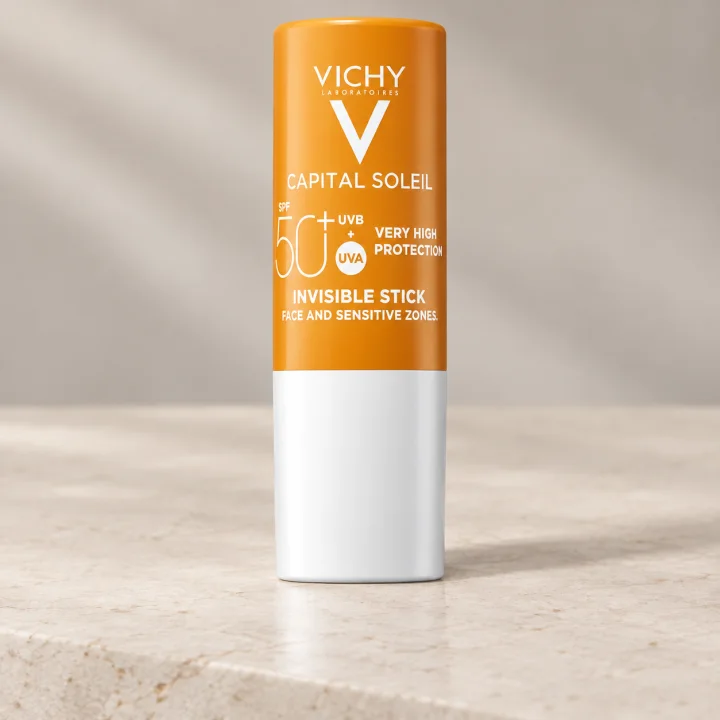 Слънцезащитен стик за чувствителни зони Vichy, Capital Soleil SPF50+, 9 г