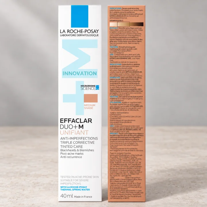 Тонирана грижа против несъвършенства La Roche-Posay, Effaclar Duo+M Medium, 40 мл