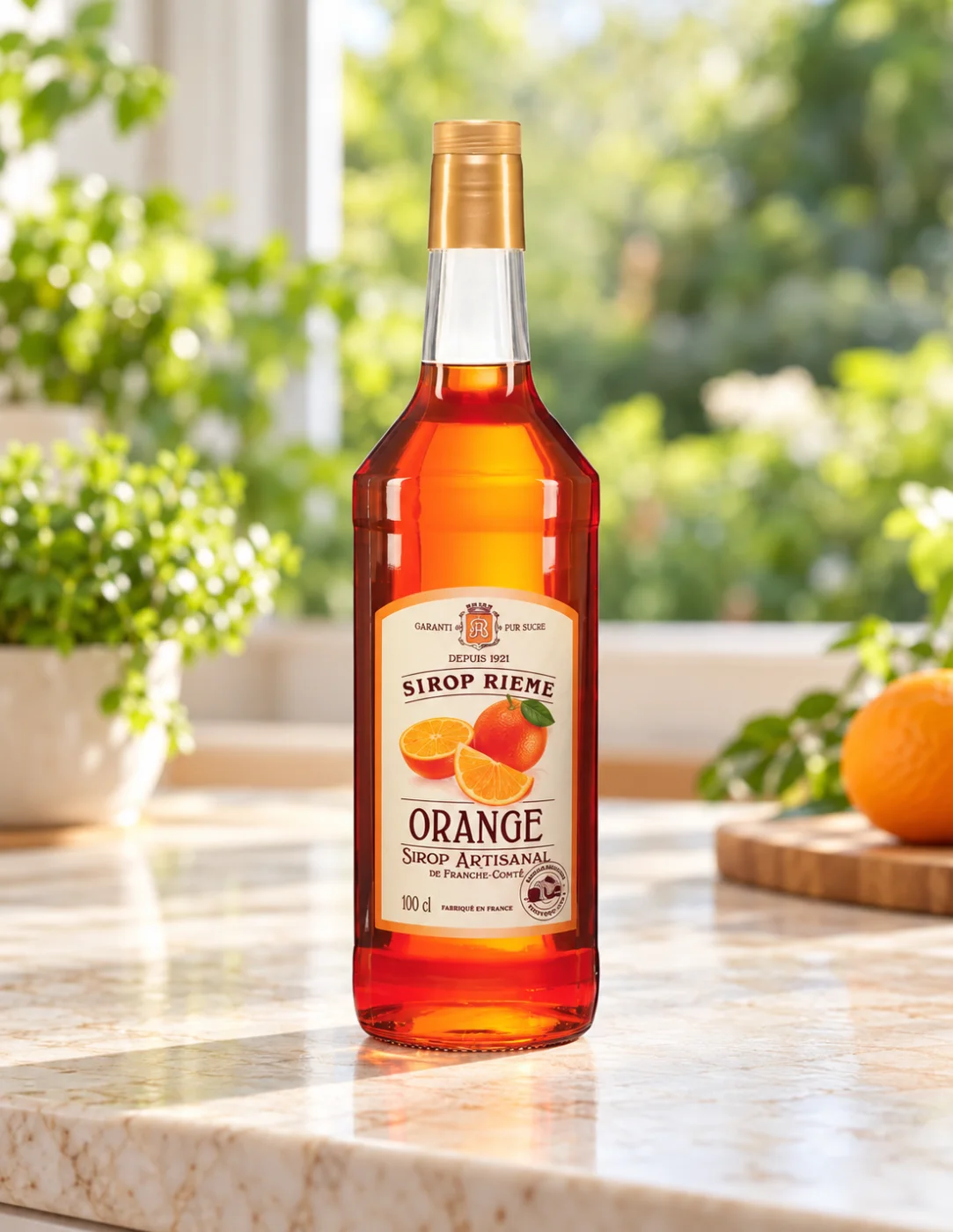 Концентриран портокалов сироп за напитки Maison Rième, 1000 ml