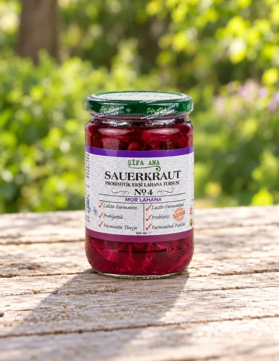Лактоферментирало червено зеле Şifa Ana, 660 ml