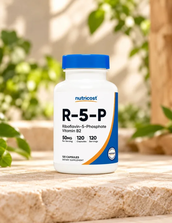 Витамин B2 за енергиен метаболизъм Nutricost, 50 mg, 120 капсули