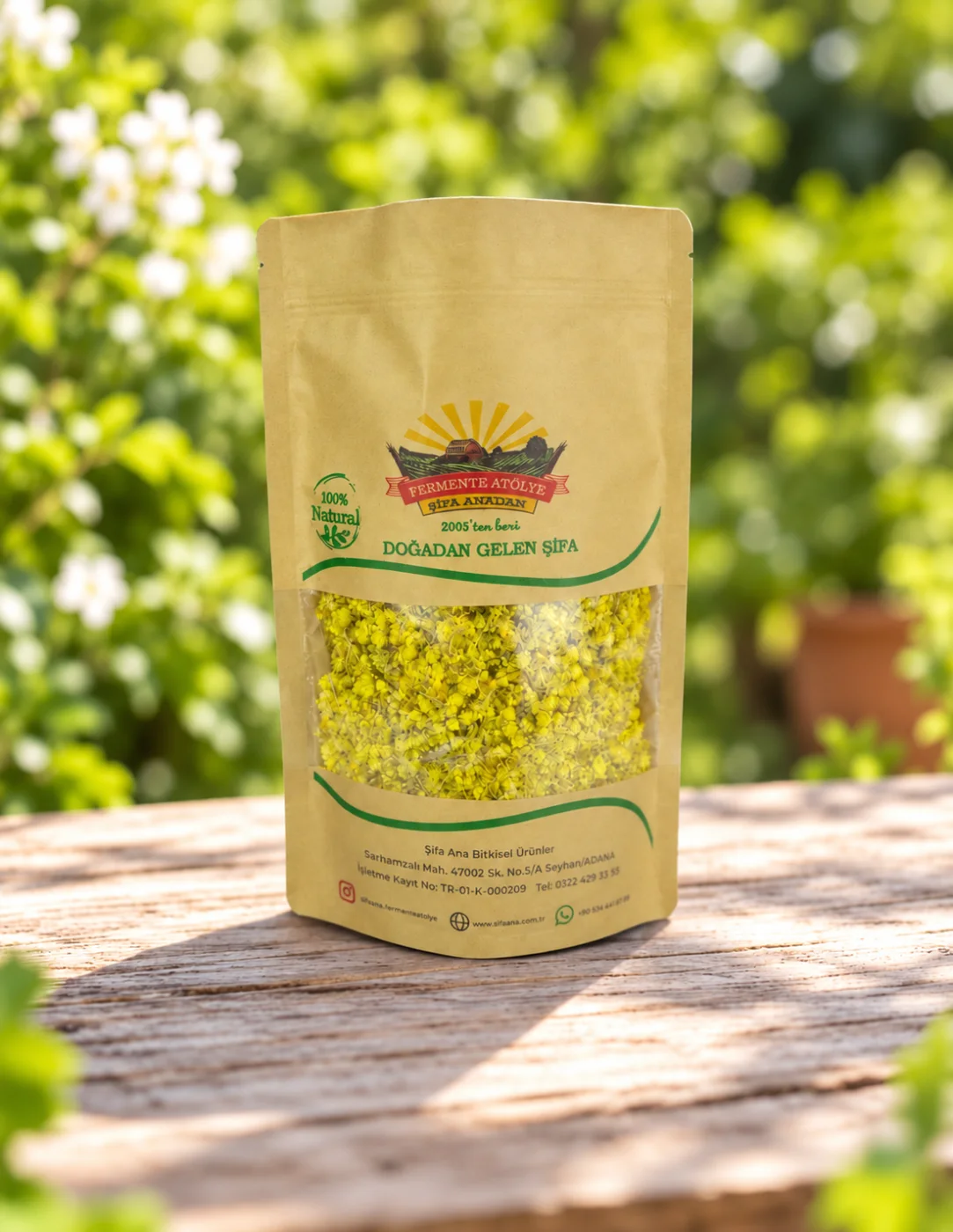 Сушени цветове от безсмъртниче за чай Şifa Ana, 100 g